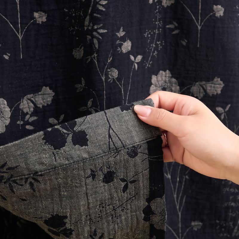 Ownkoti Garden Floral Organic Cotton Kimono Robe - image 7