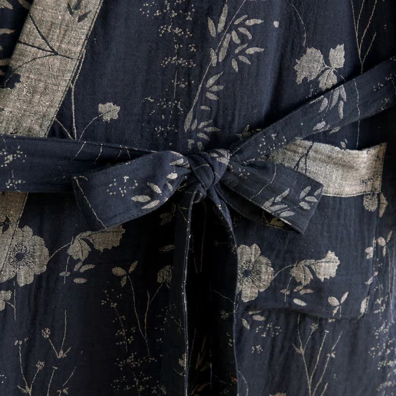 Ownkoti Garden Floral Organic Cotton Kimono Robe - image 5