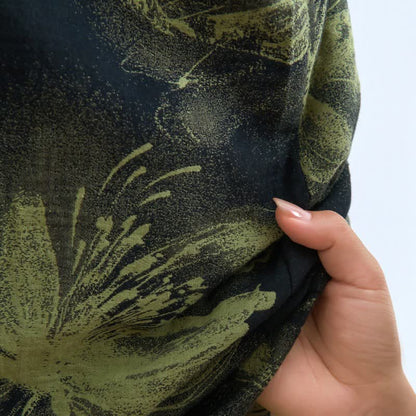 Ownkoti Watercolor Floral Organic Cotton Kimono Robe - image 19