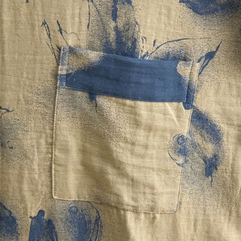 Ownkoti Watercolor Floral Organic Cotton Kimono Robe - image 11
