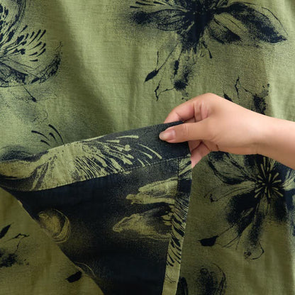 Ownkoti Watercolor Floral Organic Cotton Kimono Robe - image 25