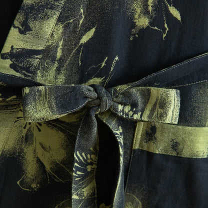 Ownkoti Watercolor Floral Organic Cotton Kimono Robe - image 18