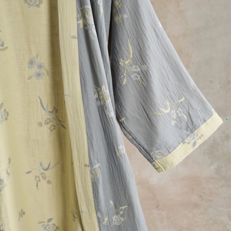 Ownkoti Elegant Floral Cotton Gauze Kimono Robe - image 5