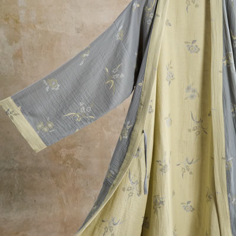 Ownkoti Elegant Floral Cotton Gauze Kimono Robe - image 4