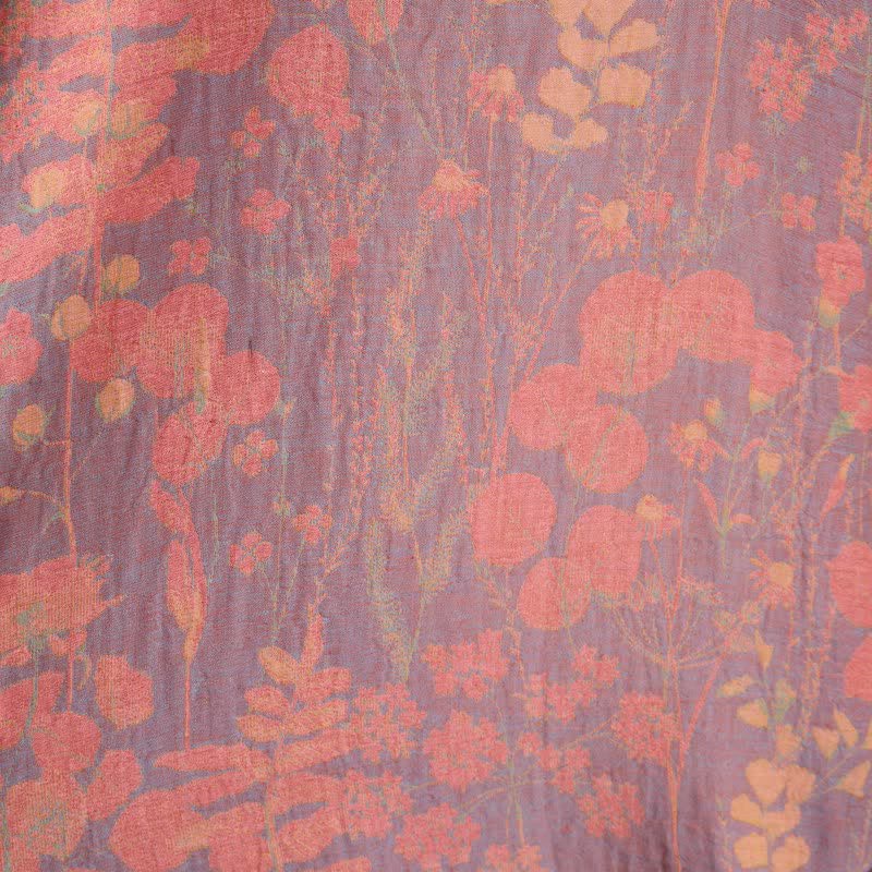 Ownkoti Artistic Botanical Cotton Gauze Kimono Robe - image 7
