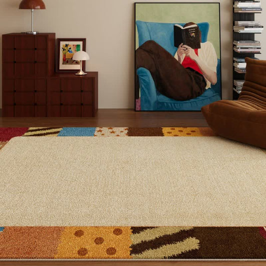 Ownkoti Retro Border Patchwork Area Rug - 79"W × 118"L - image 0