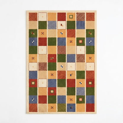 Ownkoti Colorful Patchwork Checkered Area Rug - image 4