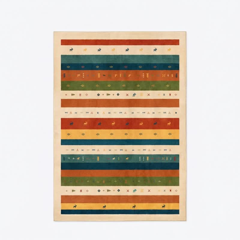 Ownkoti Colorful Tribal Stripe Area Rug - image 3