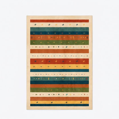 Ownkoti Colorful Tribal Stripe Area Rug - image 3