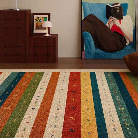 Ownkoti Colorful Tribal Stripe Area Rug - 79"W×118"L - image 0