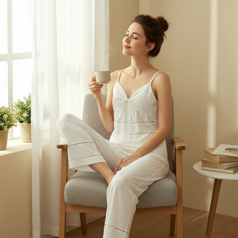 Ownkoti Solid Camisole & Pants Lounge Set - image 6