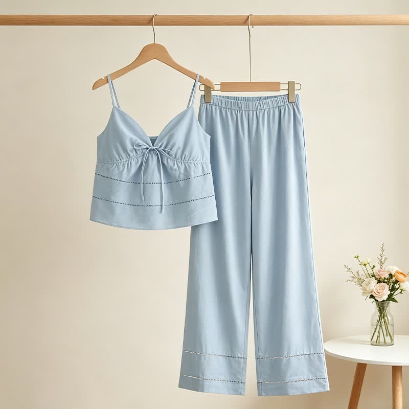 Ownkoti Solid Camisole & Pants Lounge Set - image 1