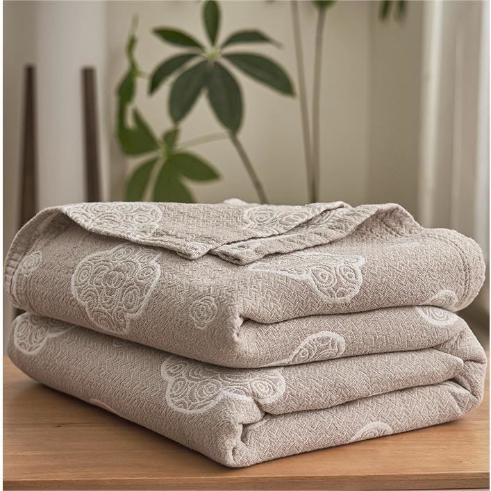 Ownkoti Oriental Ruyi Cloud Jacquard 3-Layer Gauze Quilt - image 2