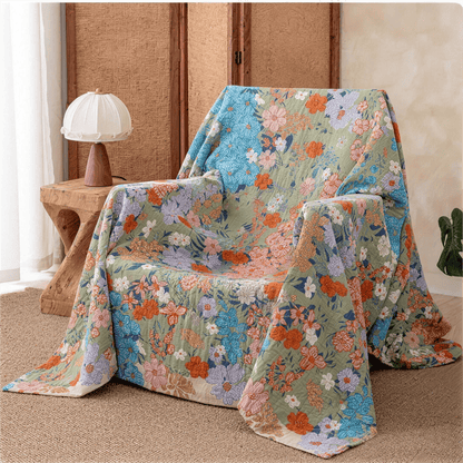 Ownkoti Spring Florals Multicolor Gauze Quilt - image 1