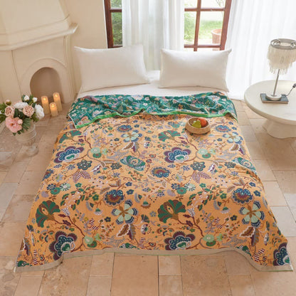 Ownkoti Farmhouse Botanical Reversible Gauze Quilt - image 1