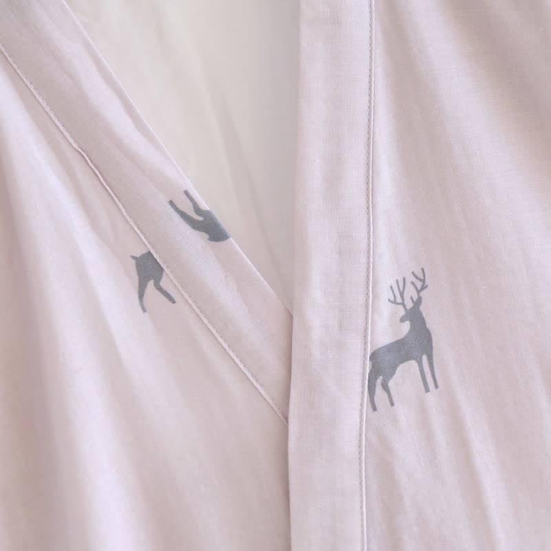 Ownkoti Couple Matching Deer Cotton Loungewear Set - image 5