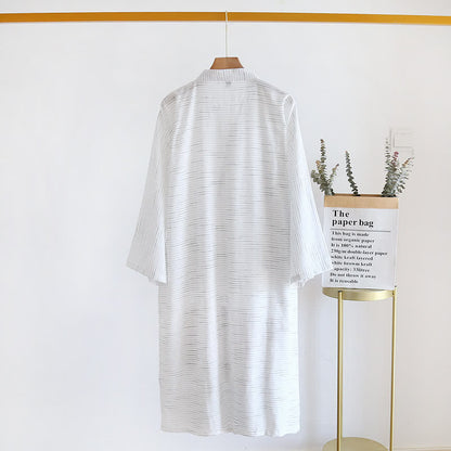 Ownkoti Unisex Cotton Gauze Kimono Lounge Robe - image 4