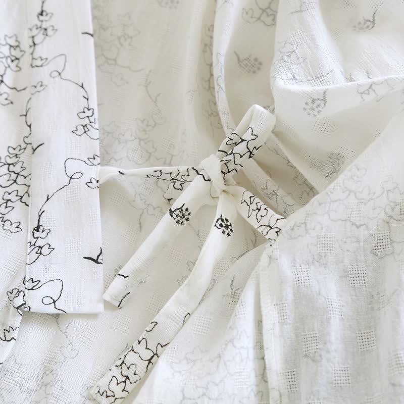 Ownkoti Unisex Floral Cotton Kimono Lounge Robe - image 9