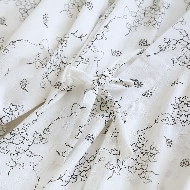 Ownkoti Unisex Floral Cotton Kimono Lounge Robe - image 7