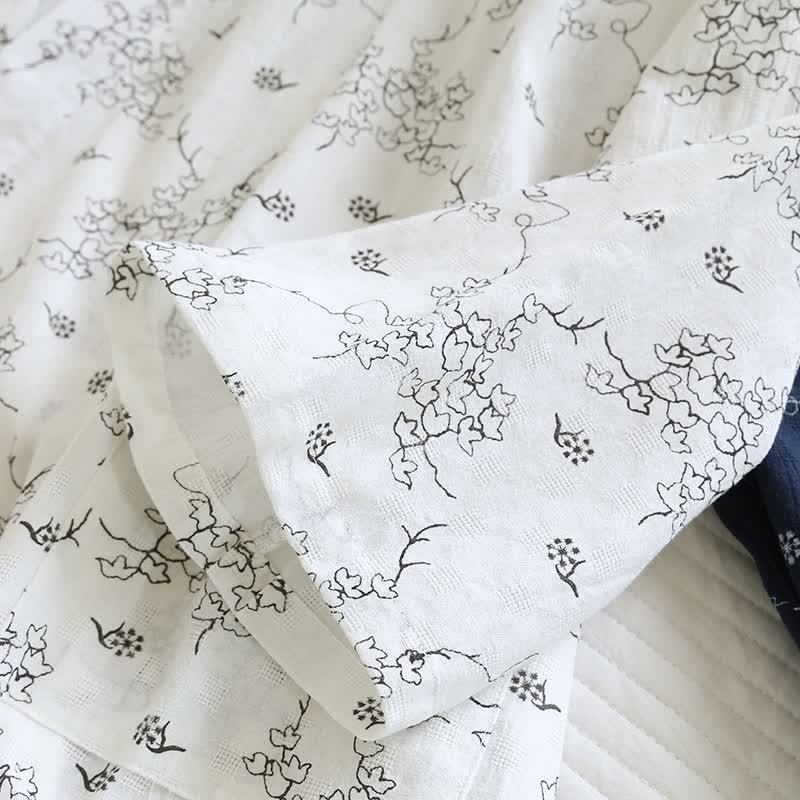 Ownkoti Unisex Floral Cotton Kimono Lounge Robe - image 10