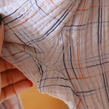 Ownkoti Colorful Stripe Check Cotton Matching Pajamas - image 24