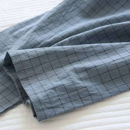 Ownkoti Couple Matching Gird Cotton Kimono Pajamas - image 5