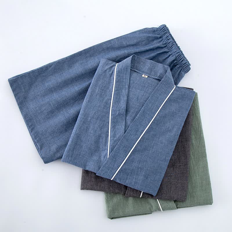 Ownkoti Unisex Solid Cotton Short Sleeve Pajamas - image 2