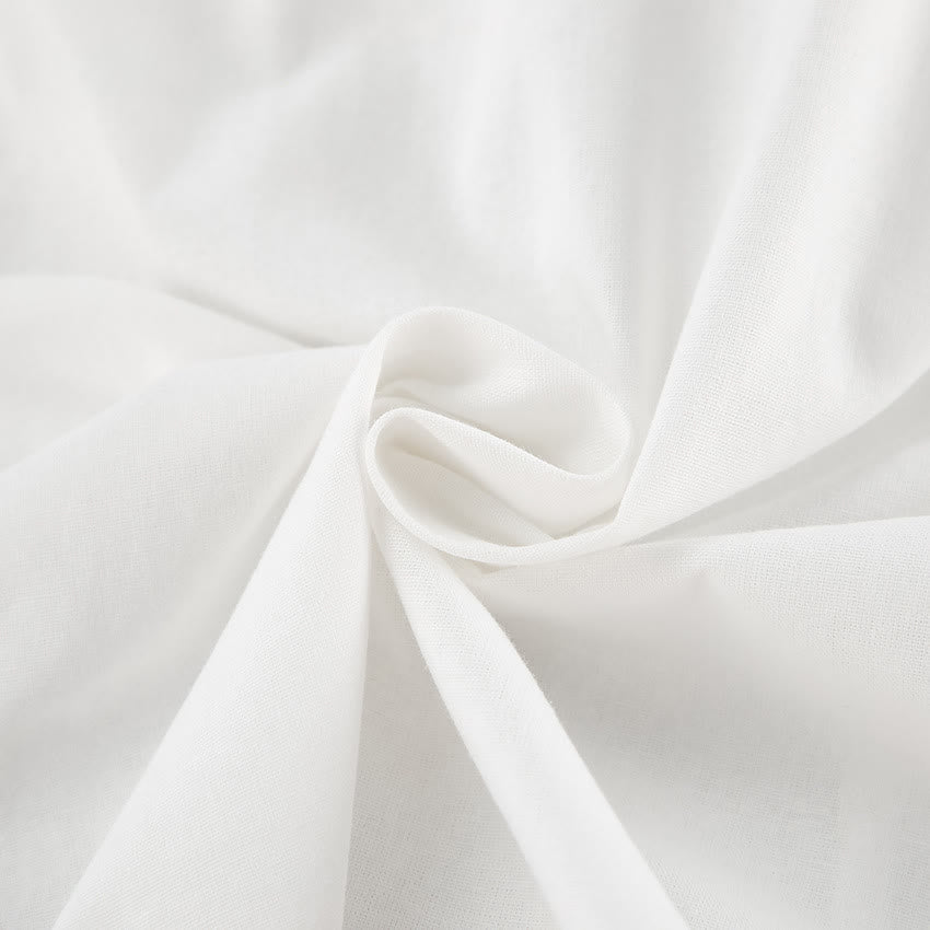 Ownkoti White Cotton Tie Neck Loungewear Dress - image 5