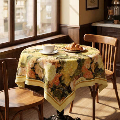 Ownkoti Elegant Painterly Floral Print Tablecloth - image 2