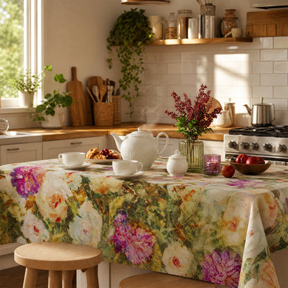 Ownkoti Soft Impressionist Rose Tablecloth - image 3