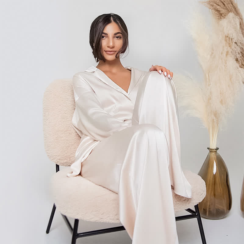 Ownkoti Solid Color Belted Women's Loungewear Set - image 10