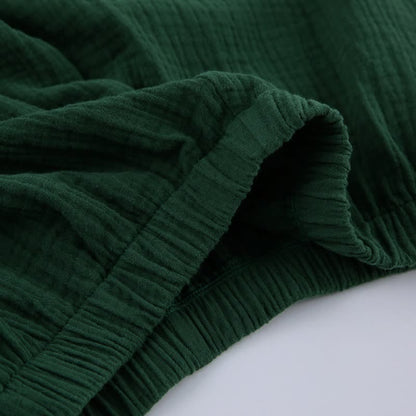 Ownkoti Solid Color Cotton Gauze Kimono Pajamas - image 15