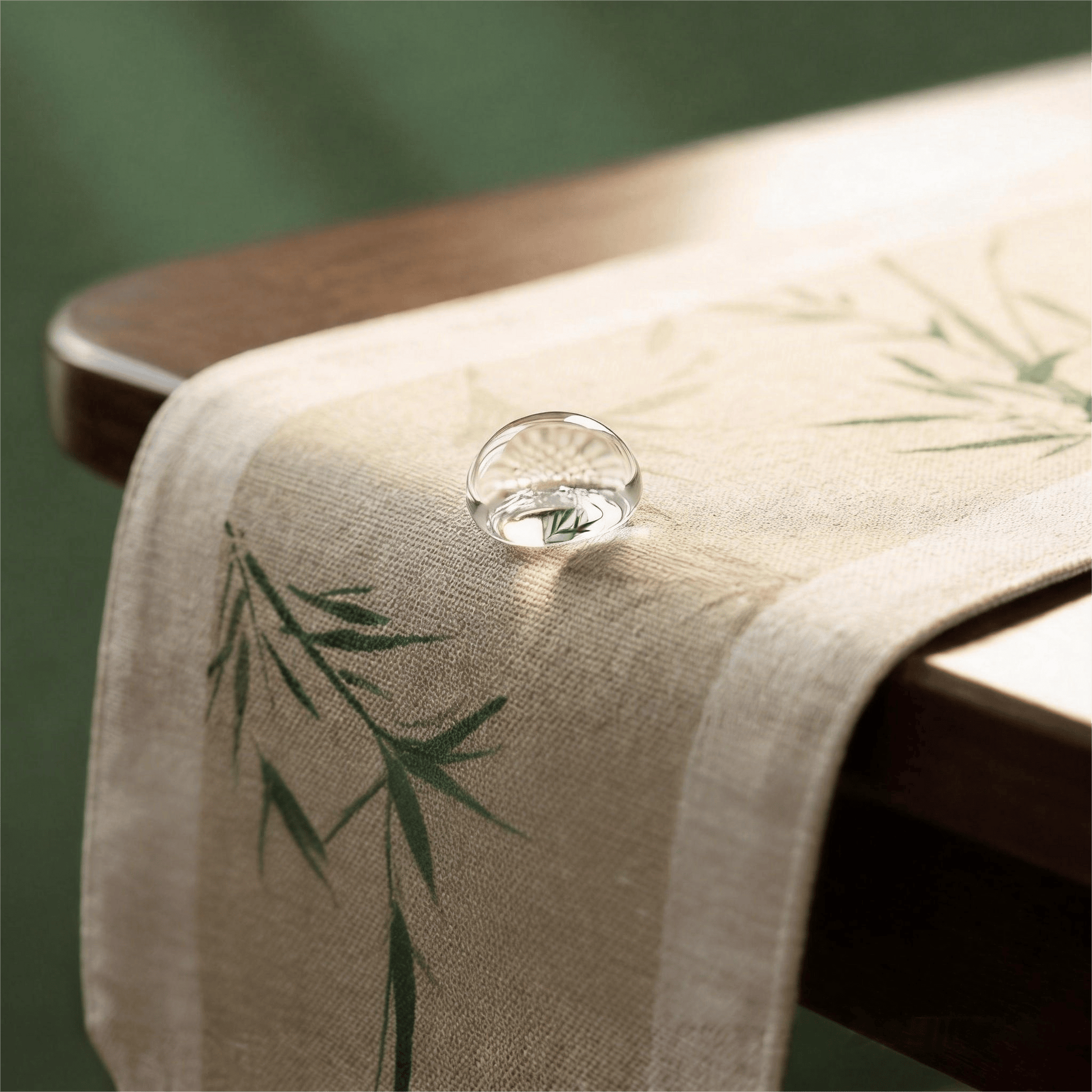 Ownkoti Oriental Ink-Wash Bamboo Table Runner - image 3