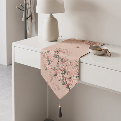 Ownkoti Painterly Crabapple Blossom Table Runner - image 2
