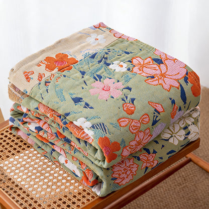 Ownkoti Spring Florals Multicolor Gauze Quilt - image 2
