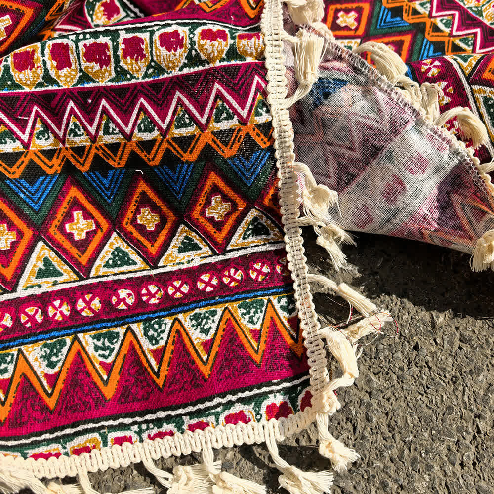 Ownkoti Boho Tribal Picnic Blanket with Tassels - image 5