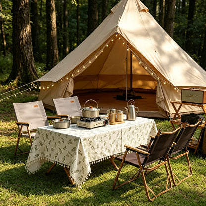 Ownkoti Minimalist Leaf Picnic Blanket Tablecloth - image 1