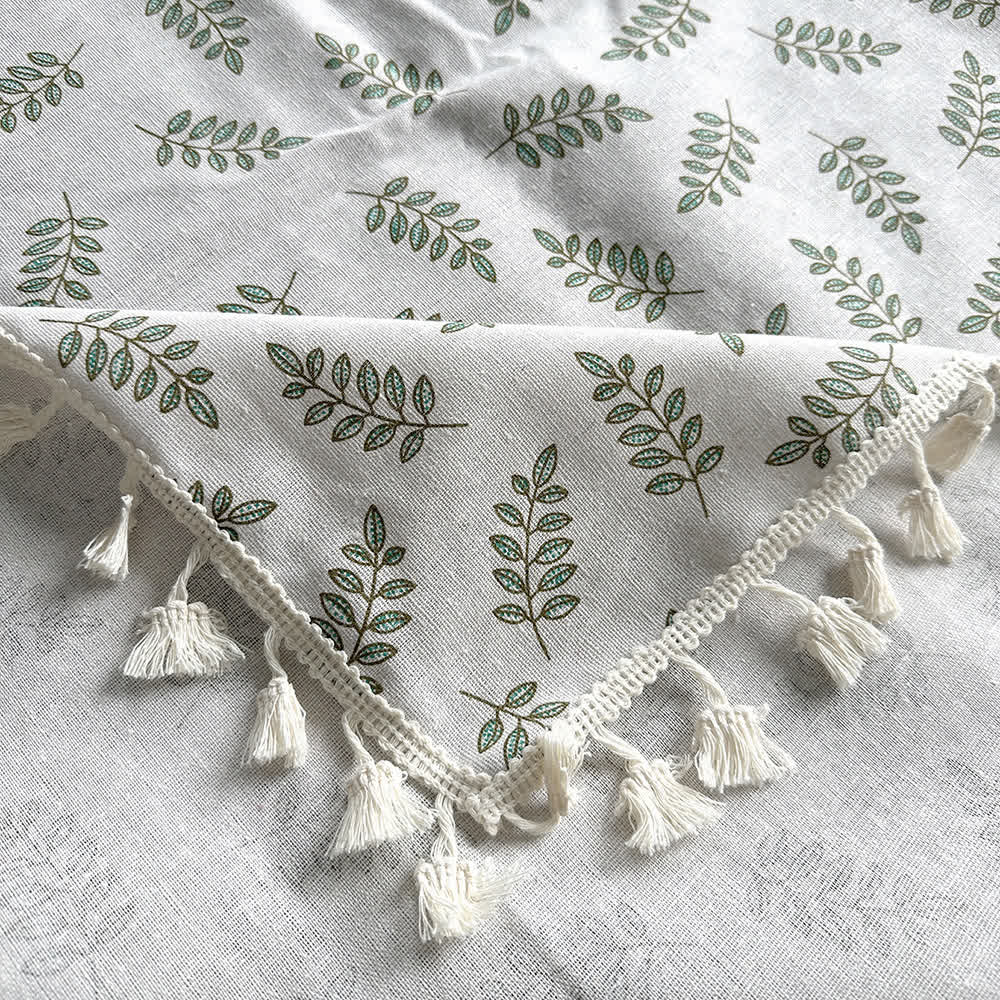 Ownkoti Minimalist Leaf Picnic Blanket Tablecloth - image 3