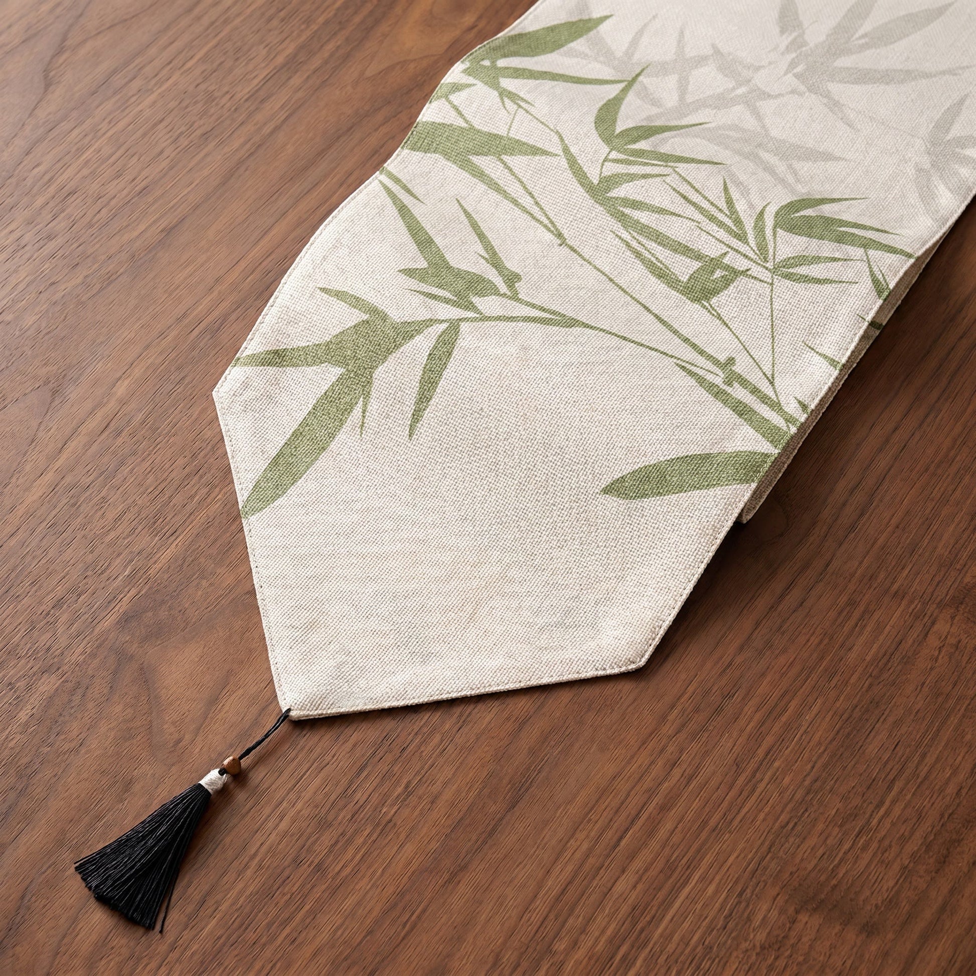 Ownkoti Bamboo & Swallow Ink-Wash Table Runner - image 3