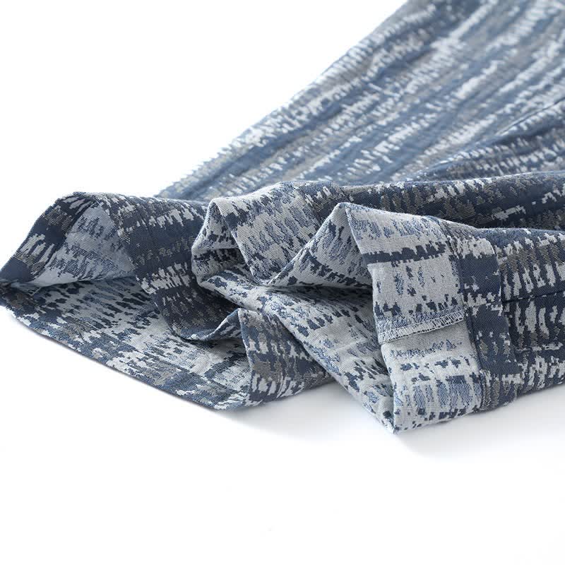 Ownkoti Unisex Blue Artistic Cotton Pajama Set - image 4