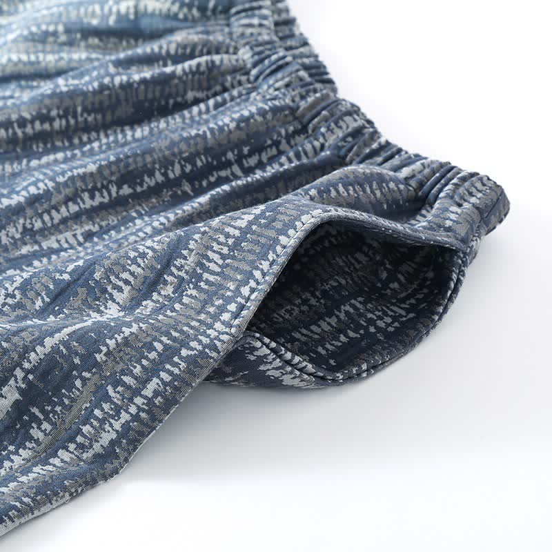 Ownkoti Unisex Blue Artistic Cotton Pajama Set - image 5