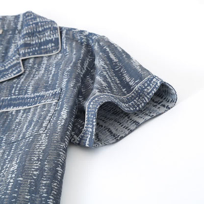 Ownkoti Unisex Blue Artistic Cotton Pajama Set - image 2