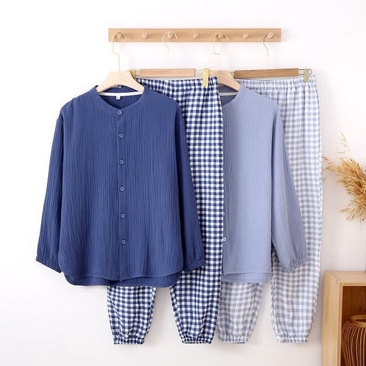 Ownkoti Mixed-Match Gingham Print Loungewear Set - image 0