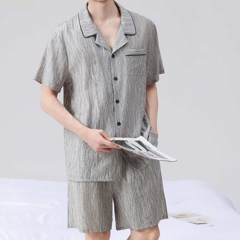 Ownkoti Textured Short Sleeve Pajama Set - image 6