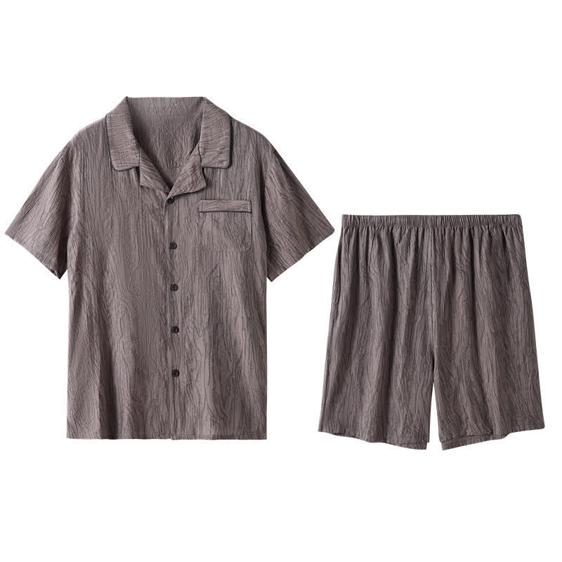 Ownkoti Textured Short Sleeve Pajama Set - image 5