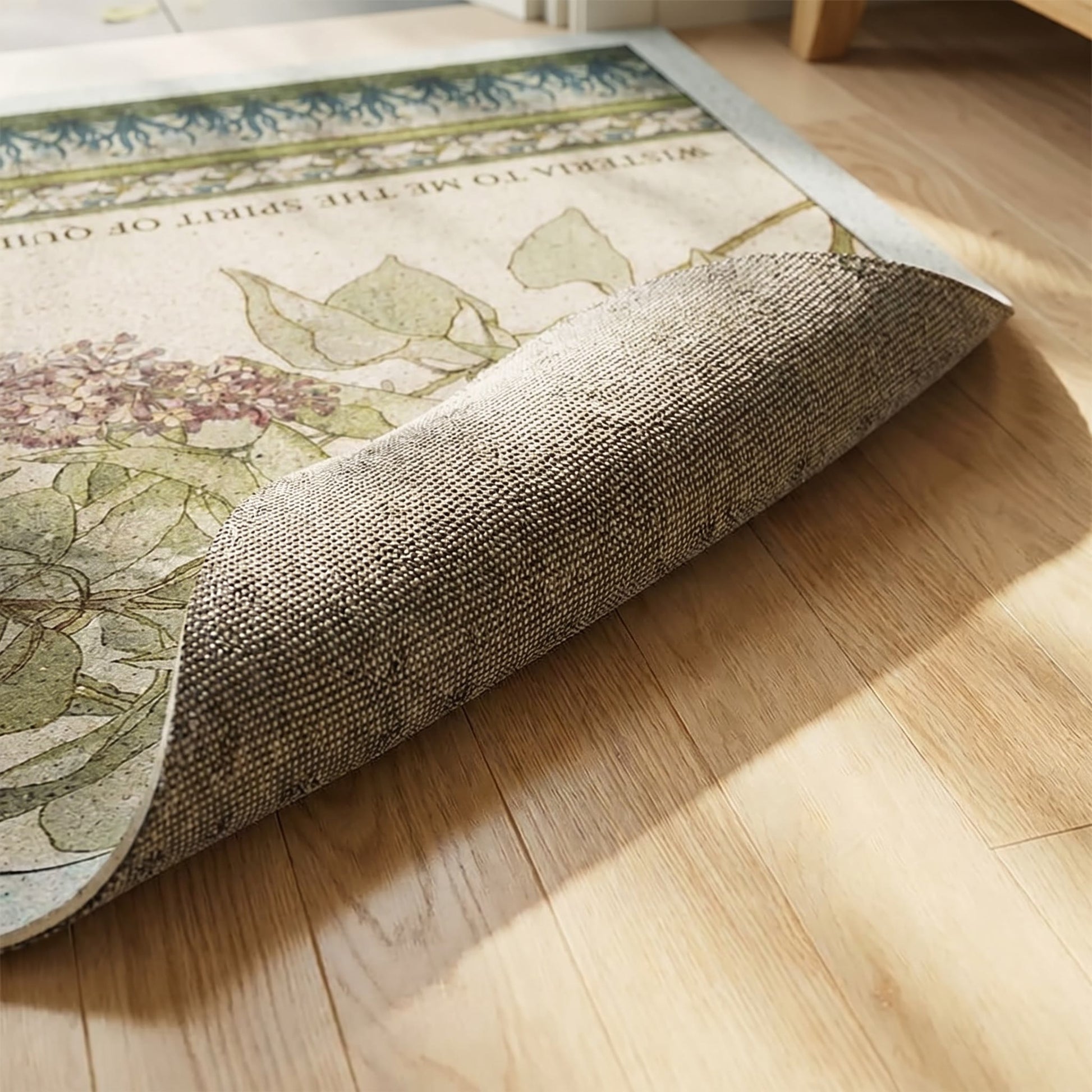 Ownkoti Lilac Floral Multi-Purpose Area Rug - image 3
