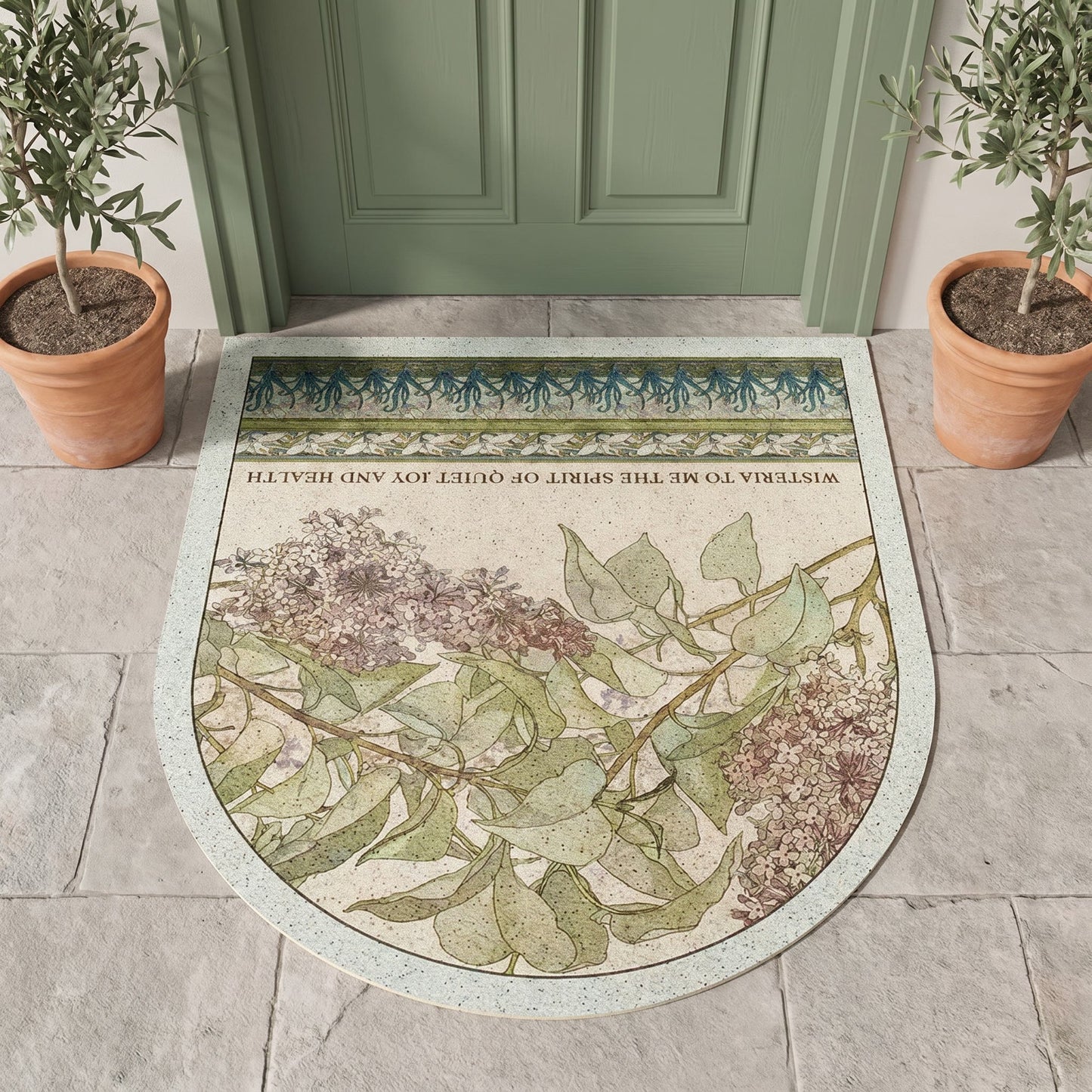 Ownkoti Lilac Floral Multi-Purpose Area Rug - image 1