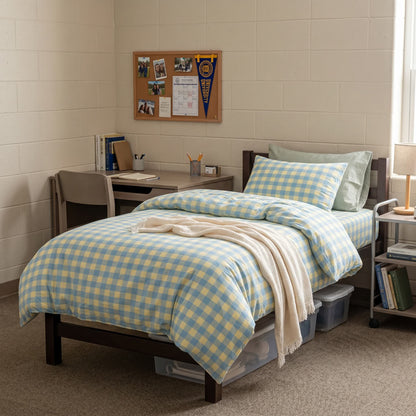Ownkoti Cotton Checkered Dorm Bedding Set - image 4