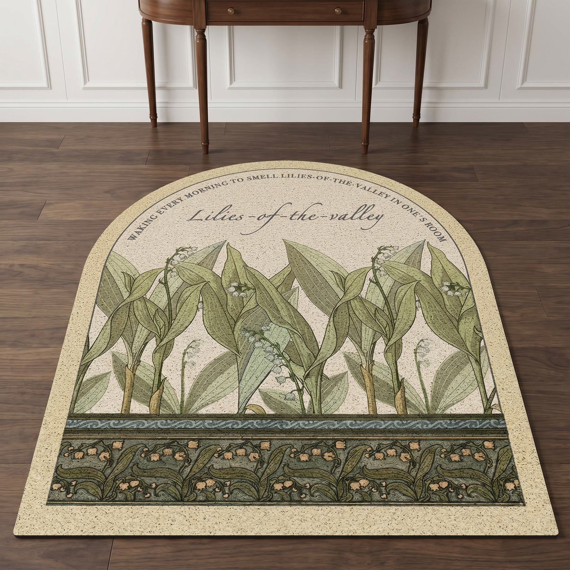 Ownkoti Vintage Lily of the Valley  Area Rug - image 1