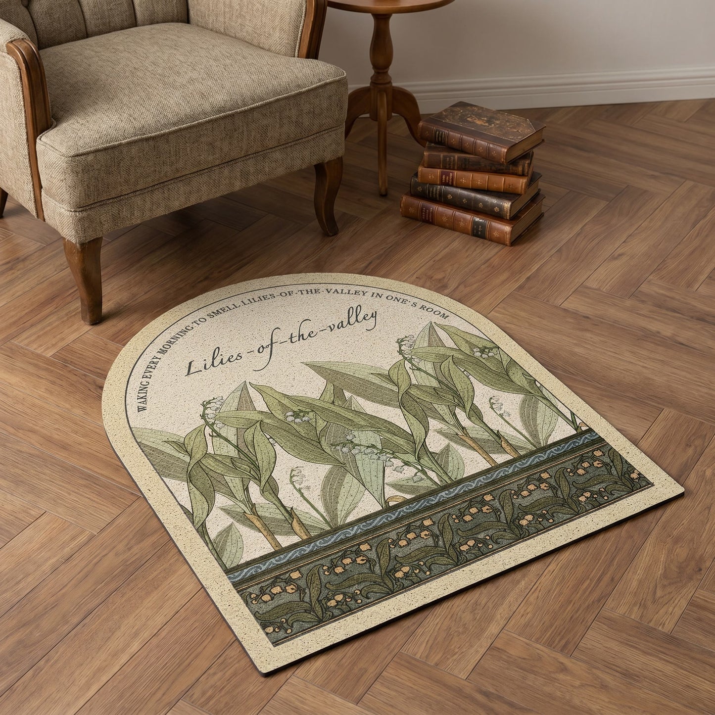 Ownkoti Vintage Lily of the Valley  Area Rug - image 2